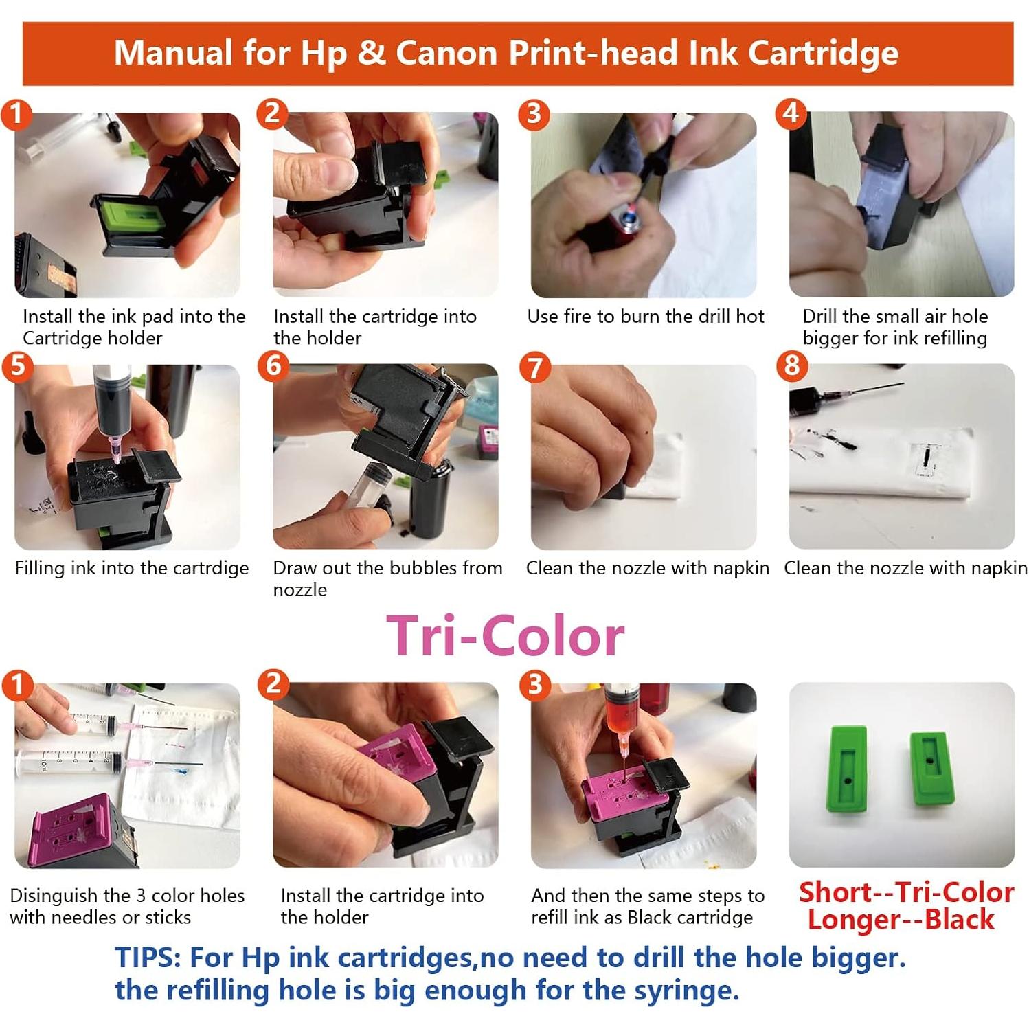 5 Botellas de Tinta Compatible HEMEI para Canon PG-275 CL-276