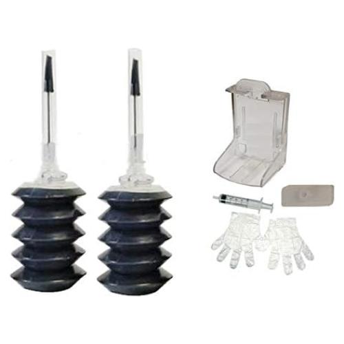 Kit de Recarga de Tinta Universal Vivid Colors para HP 60/61/62/63/64/65 - 2 Botellas de 30ml Negro