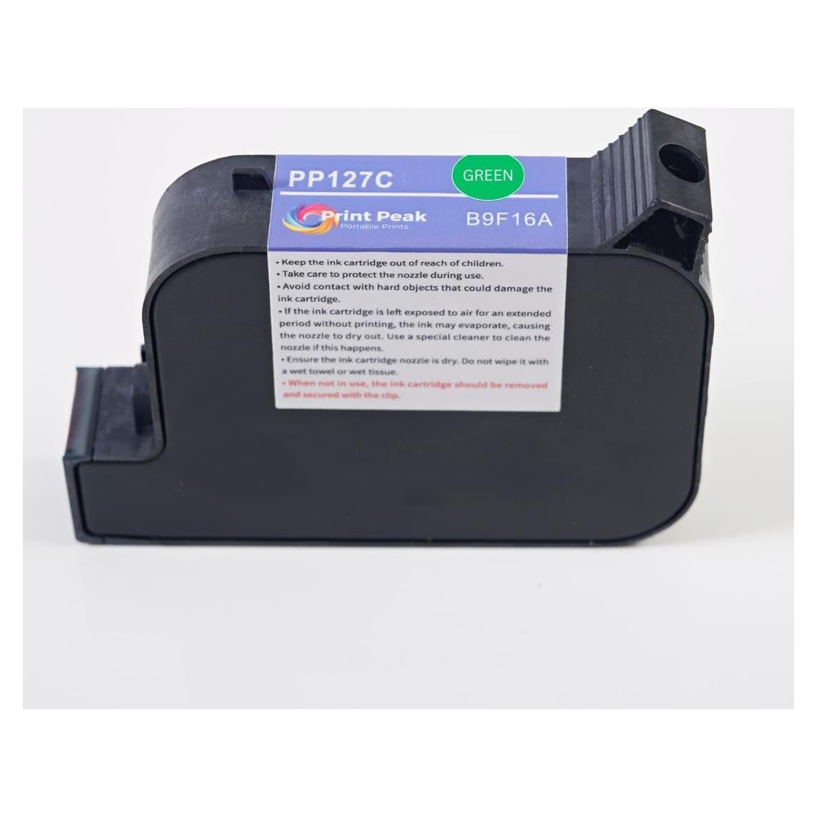 Cartucho de tinta portátil PrintPeak 42ml Verde secado rápido