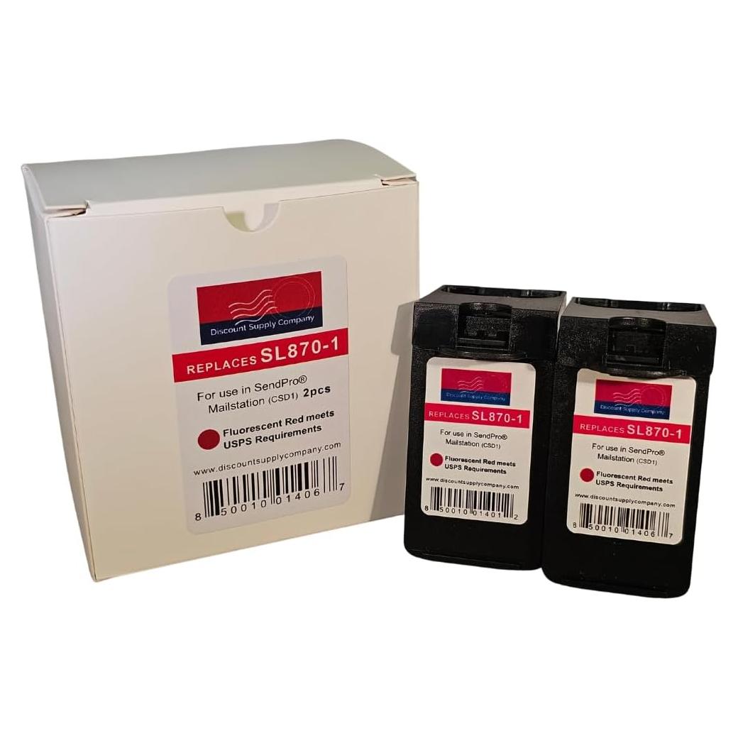 Cartucho de Tinta Compatible Discount Supply SL-870-1 2 Paquetes 18ml
