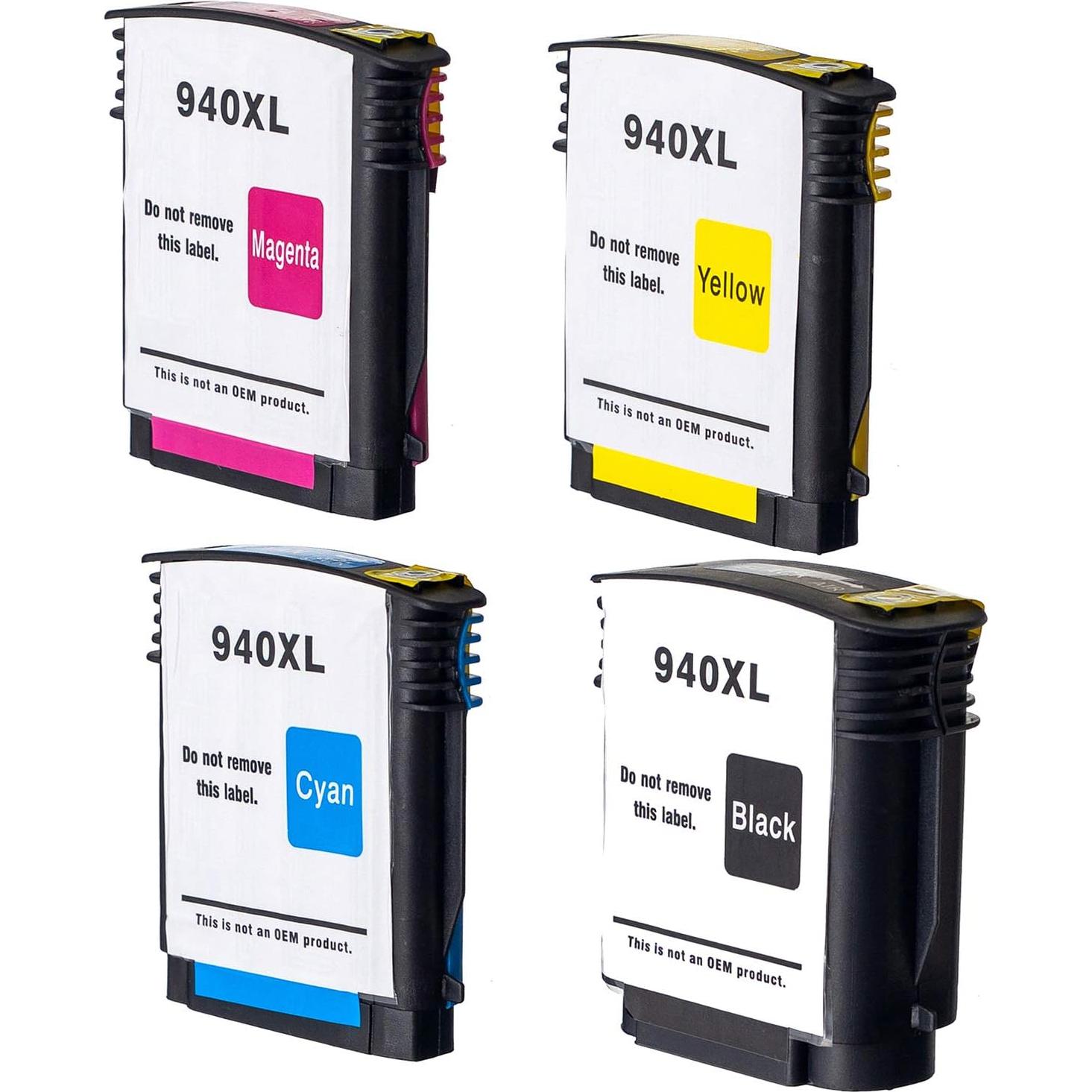 Cartuchos de tinta 940 940XL compatibles HP - 8 piezas