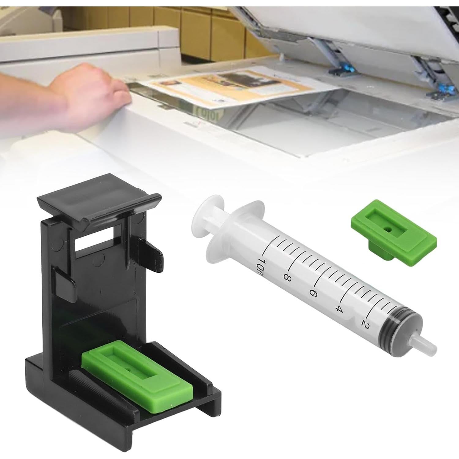 Ink Refill Cartridge Clip, Pressure Resistant ABS Ink Suction Holder Clip, Universal Ink Suction Holder, Ink Priming Clip Kit for Homework