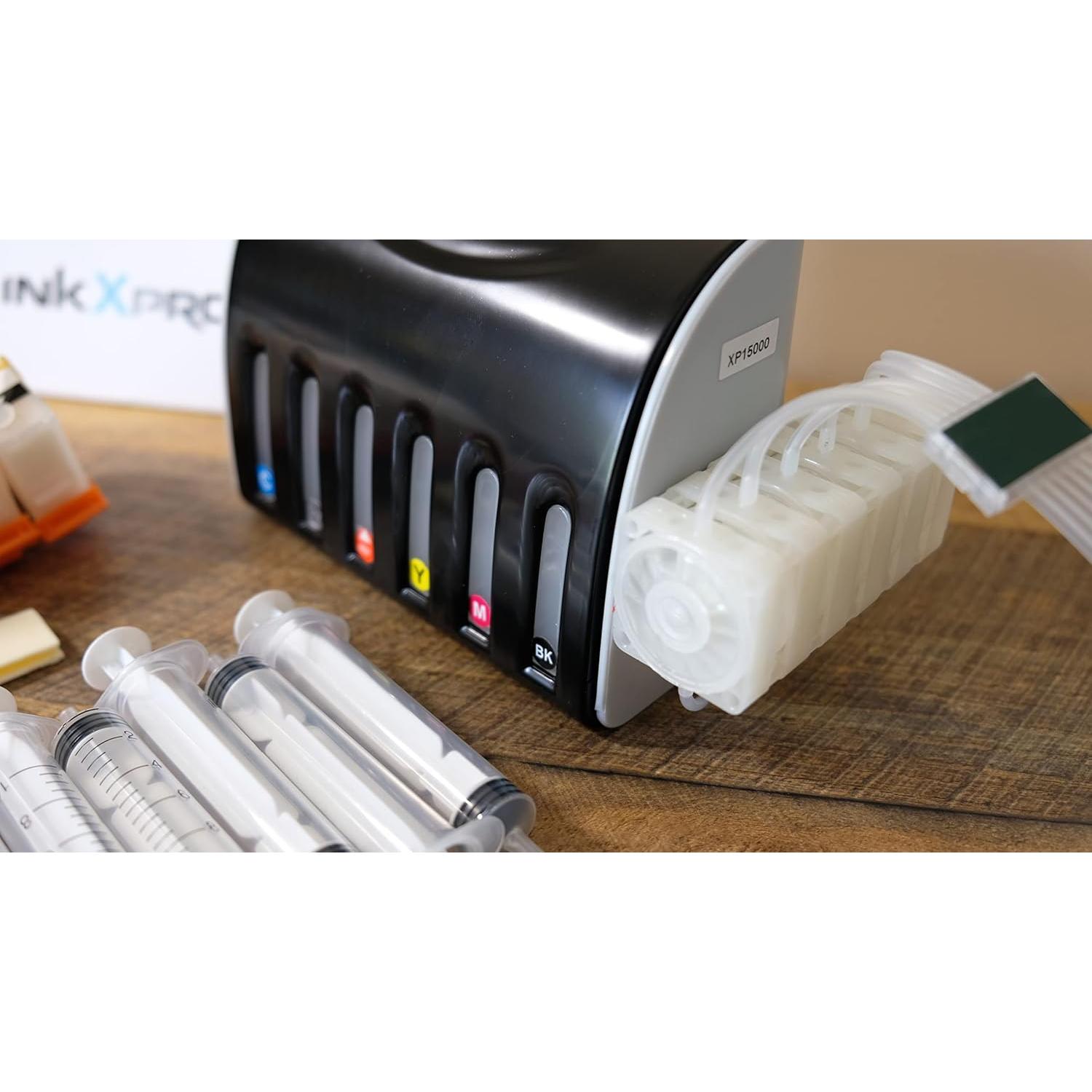 Kit de cartuchos recargables EcoPRO 312XL CISS para impresora Epson XP-15000