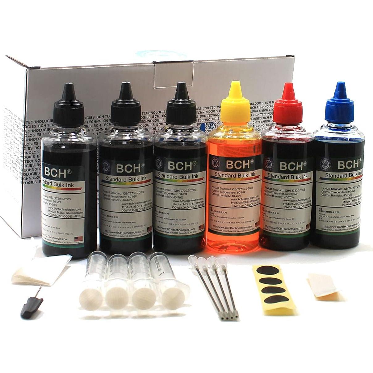 Recarga de Tinta BCH 600ml para Cartuchos Canon PG-240/PGI-250