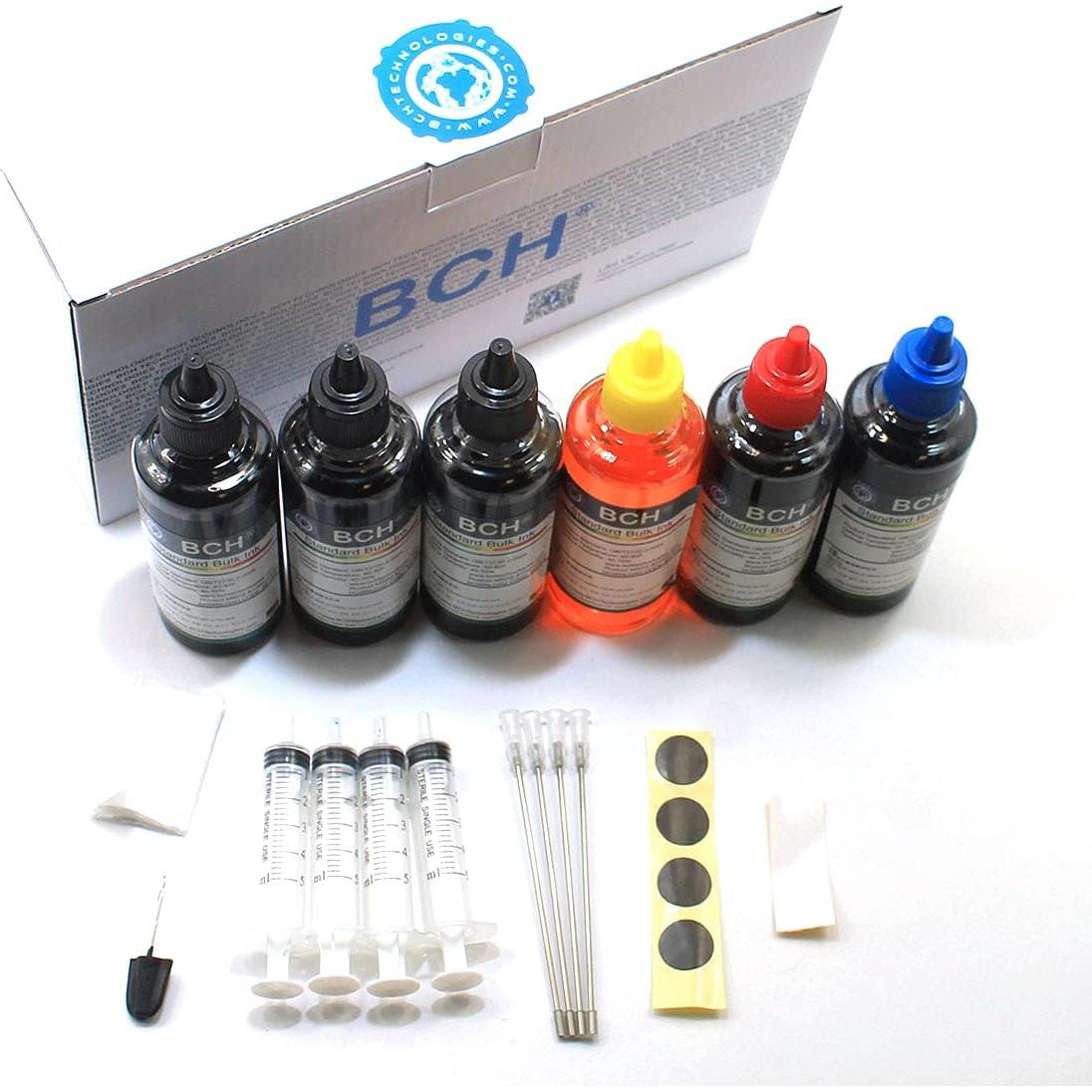 Recarga de Tinta BCH 600ml para Cartuchos Canon PG-240/PGI-250