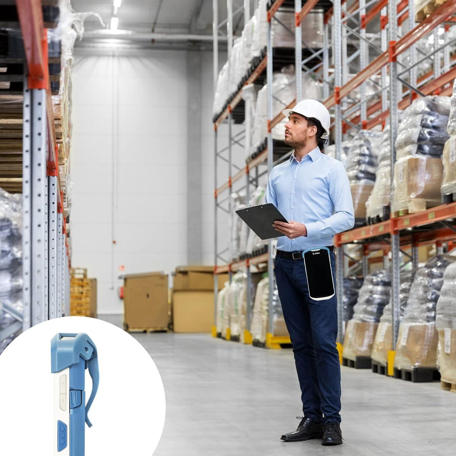 Clip de Transporte Plástico Azul para Escáner Zebra TC51 TC52