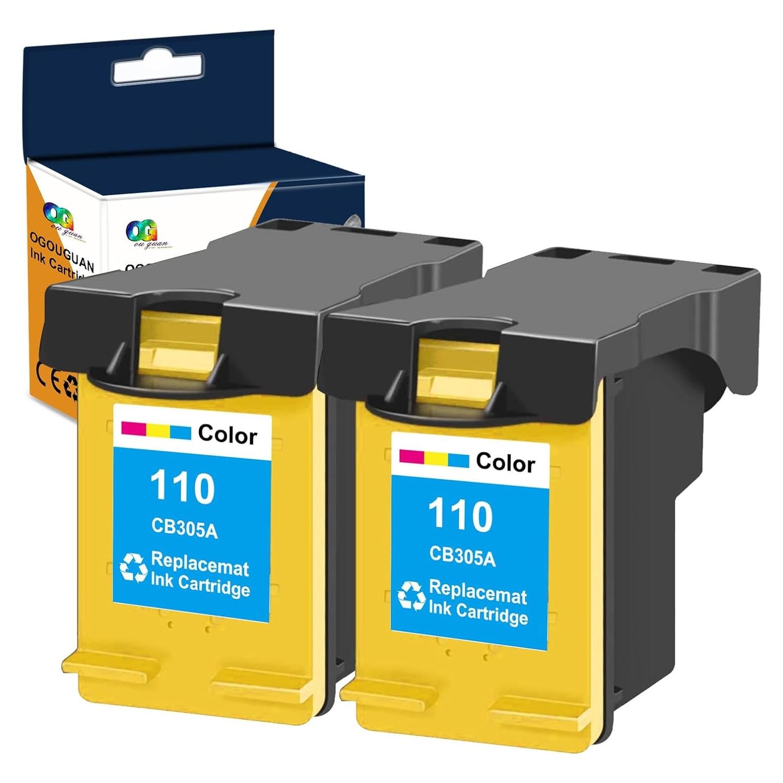 Cartuchos de tinta tricolor OGOUGUAN HP 110 CB304AN - 2 paquetes