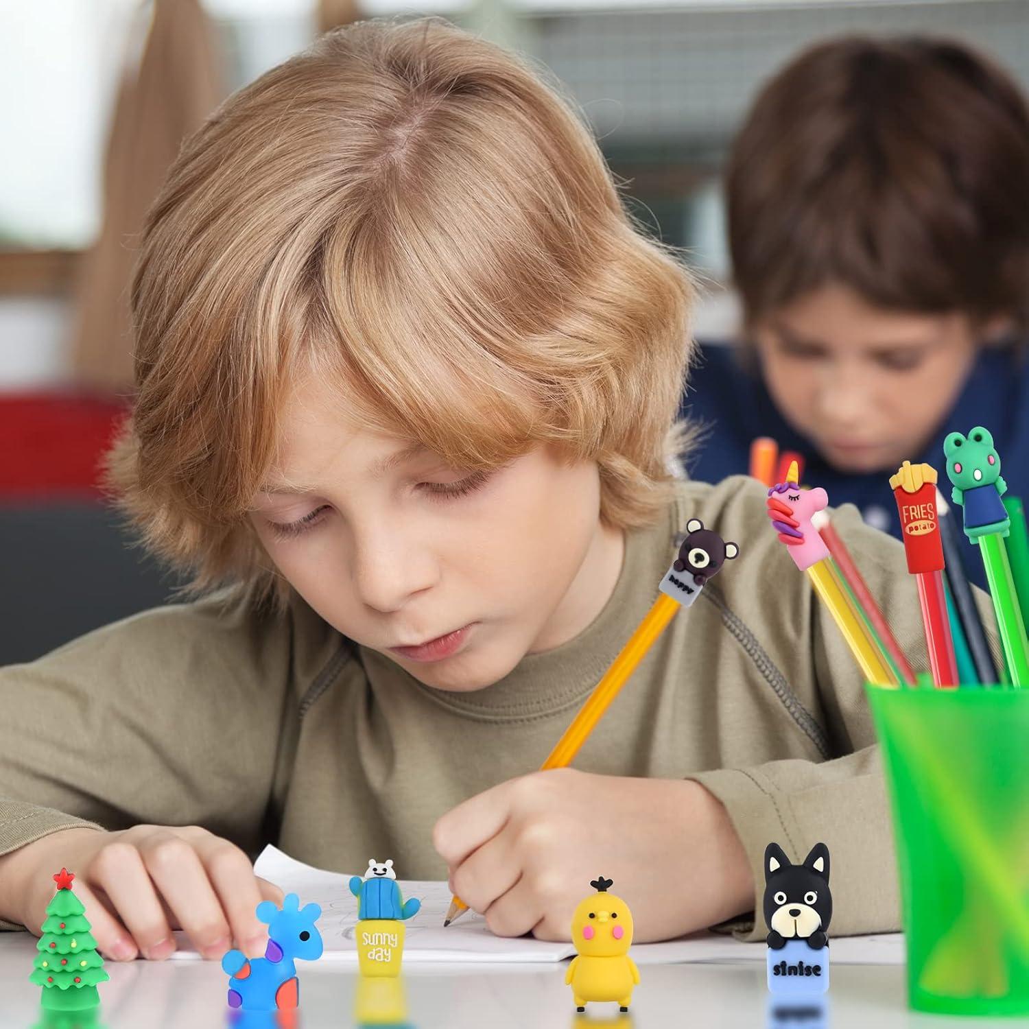 Adornos de Lápiz de Silicona ELECLAND - 27 Piezas Animales