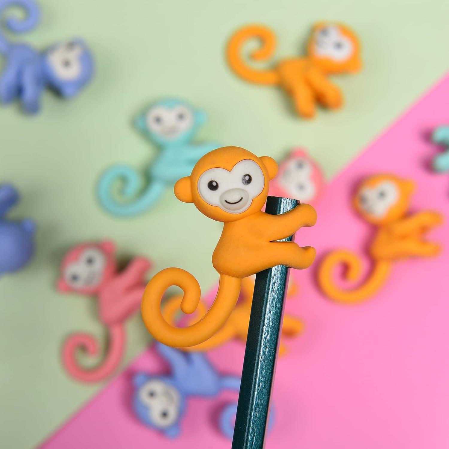 32 Gomas de Borrar en Forma de Mono MGTECH - Duraderas y Lindas