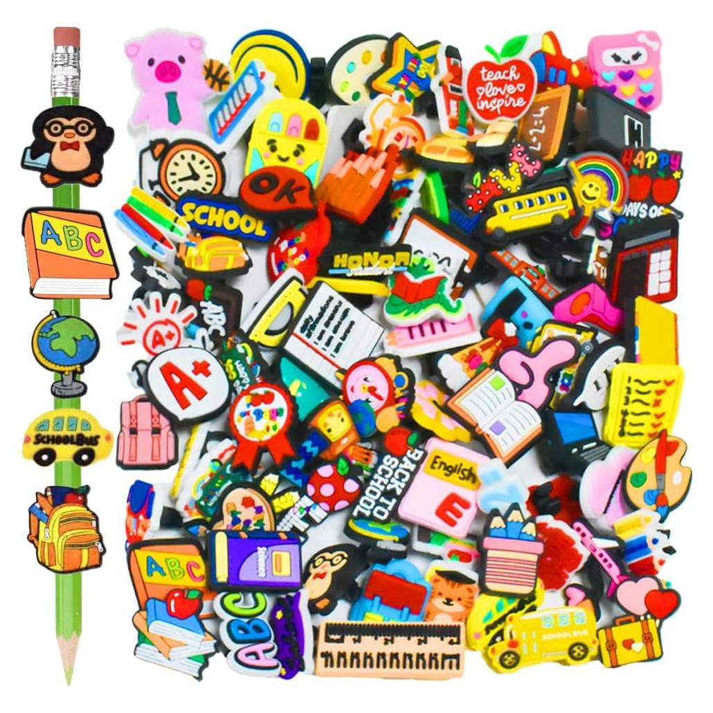 100 Adornos para Lápices KomoDomo - Decoraciones Escolares