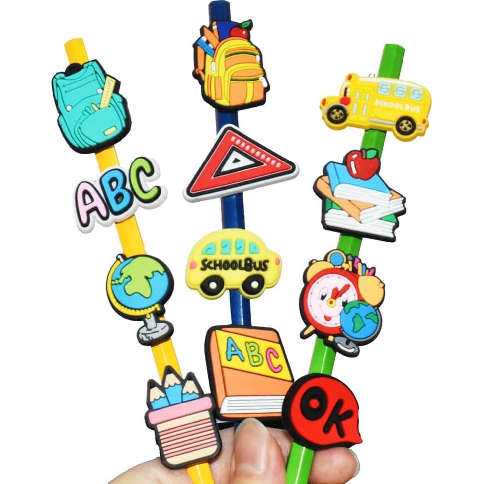 100 Adornos para Lápices KomoDomo - Decoraciones Escolares