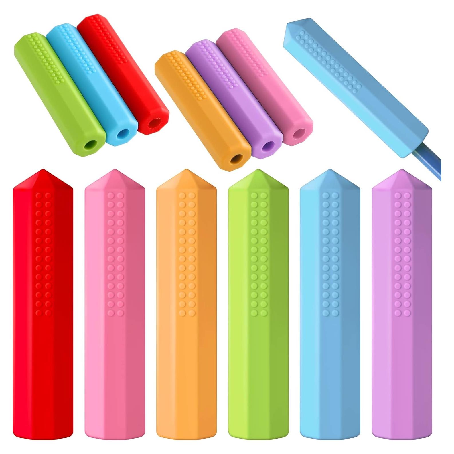 Set de 6 Tapas de Lápiz de Silicona Eersida - Colores Variados