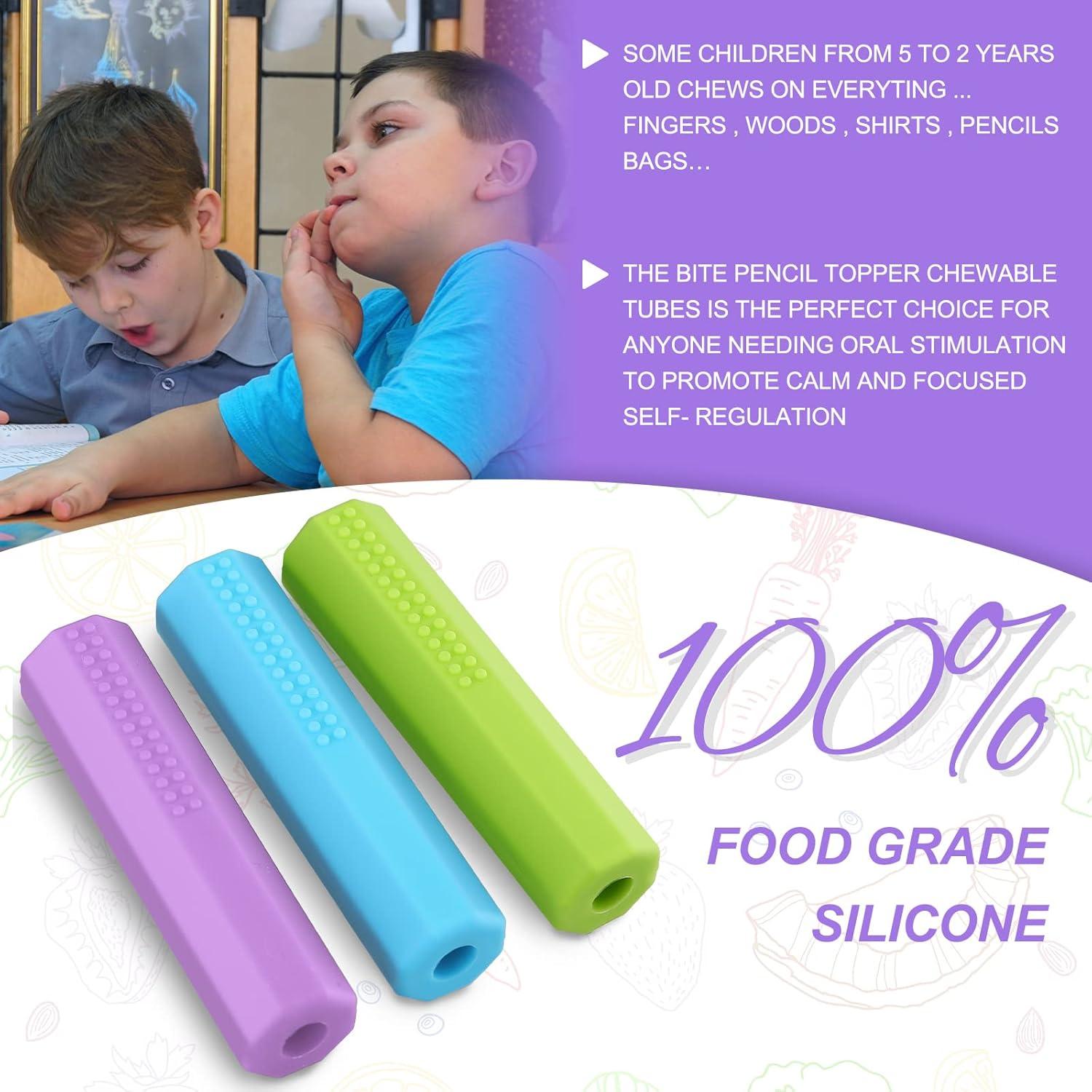 Set de 6 Tapas de Lápiz de Silicona Eersida - Colores Variados