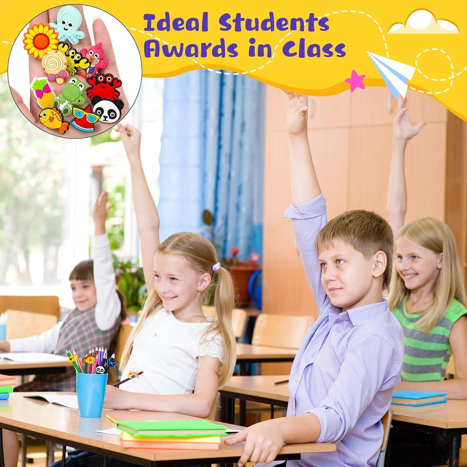 Seajan 160 Clips Decorativos para Lápiz PVC Multicolor