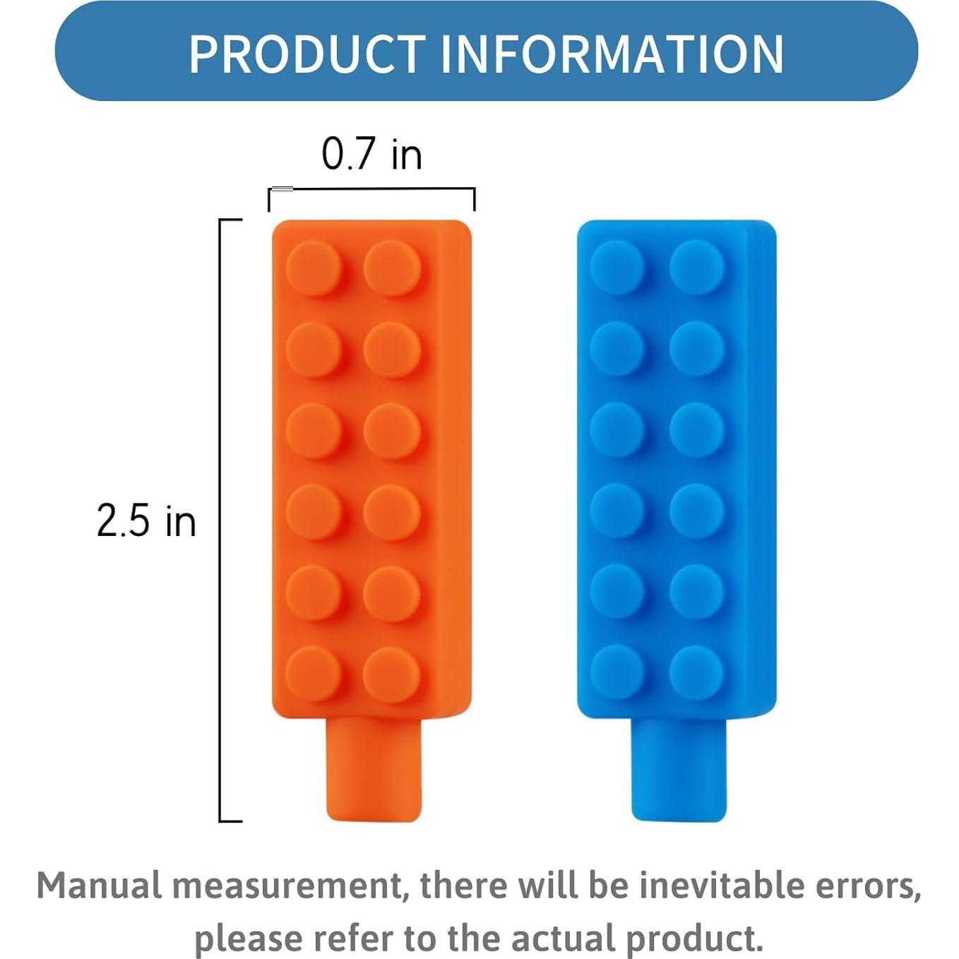 6 Tapas de Lápiz Masticables Kalovin para Niños con Autismo