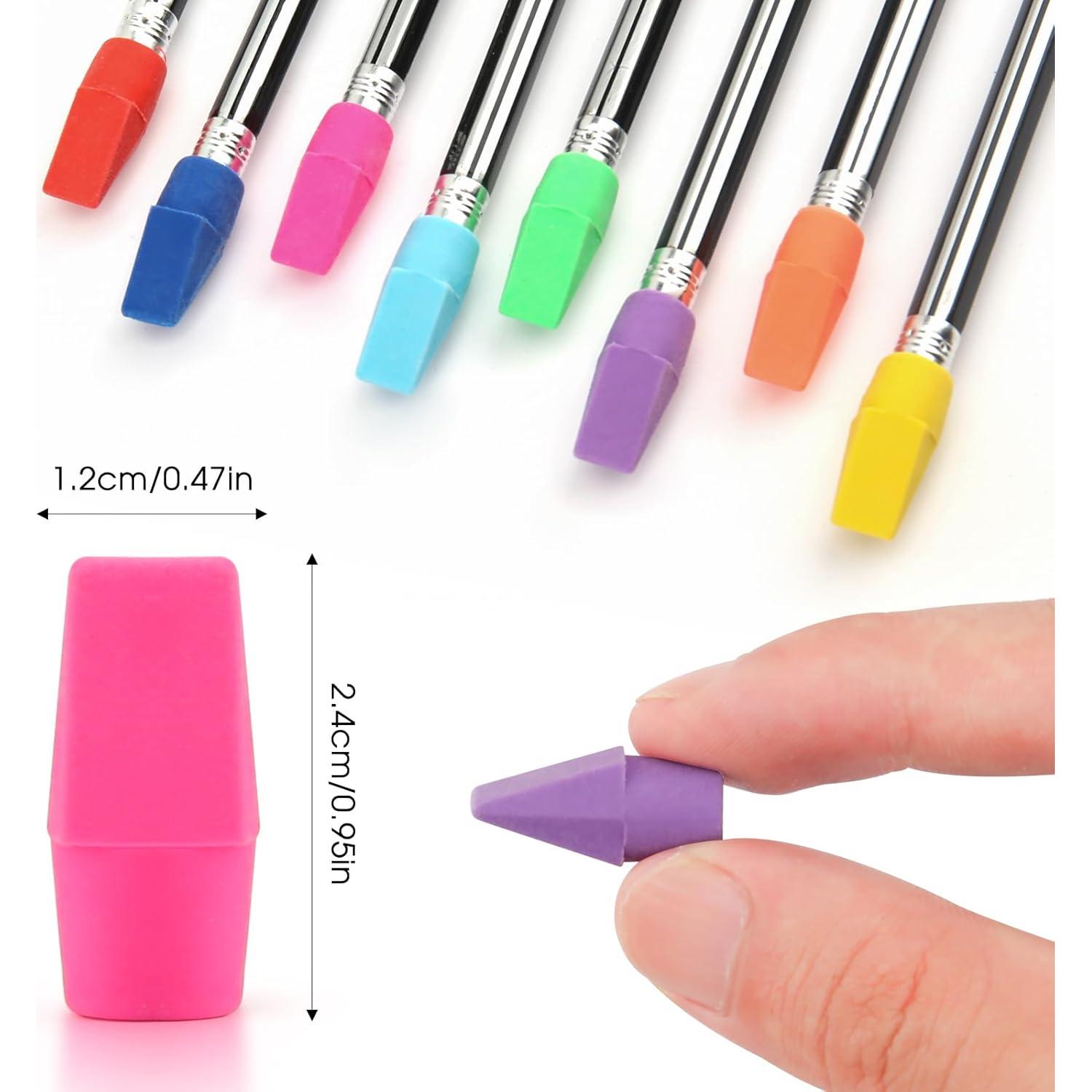 Borradores de Tapa YISAN 120 PCS Coloridos para Lápices