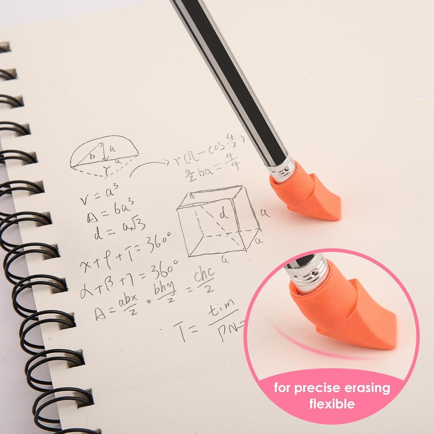 Borradores de Tapa YISAN 120 PCS Coloridos para Lápices