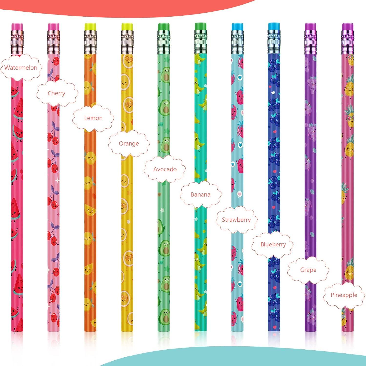 Lápices Aromatizados Thenshop 30 Pcs Frutas y Animales HB