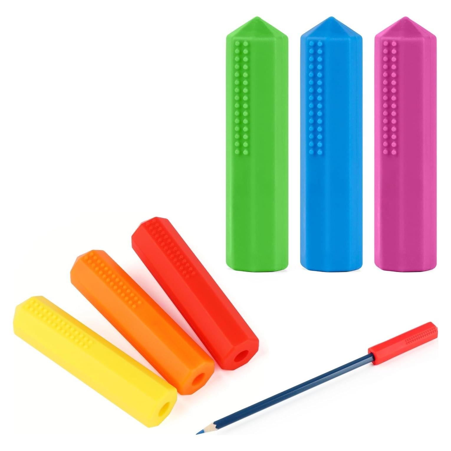 Tapa de Lápiz Masticable Sensory 100% Silicona 6 Colores