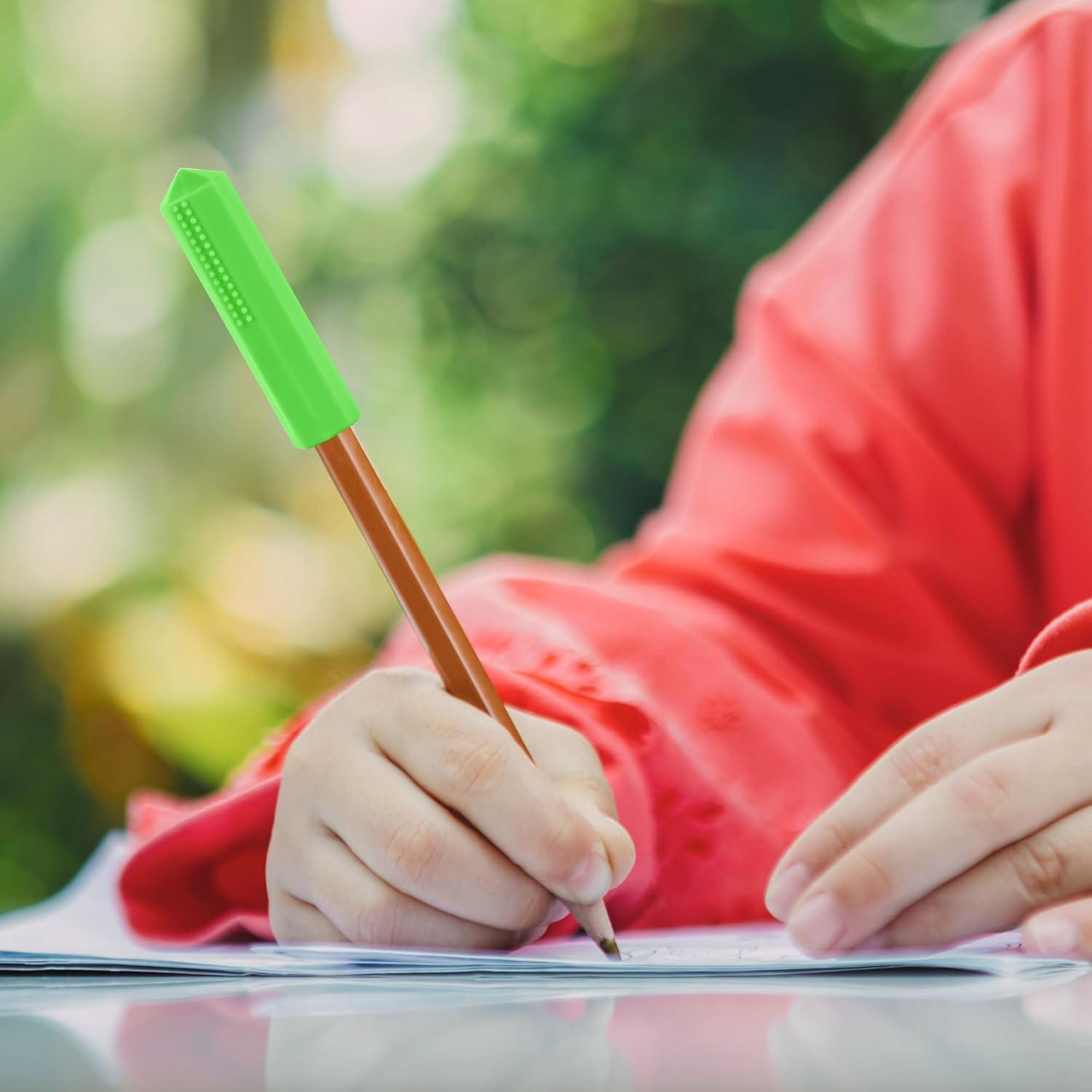 Tapa de Lápiz Masticable Sensory 100% Silicona 6 Colores