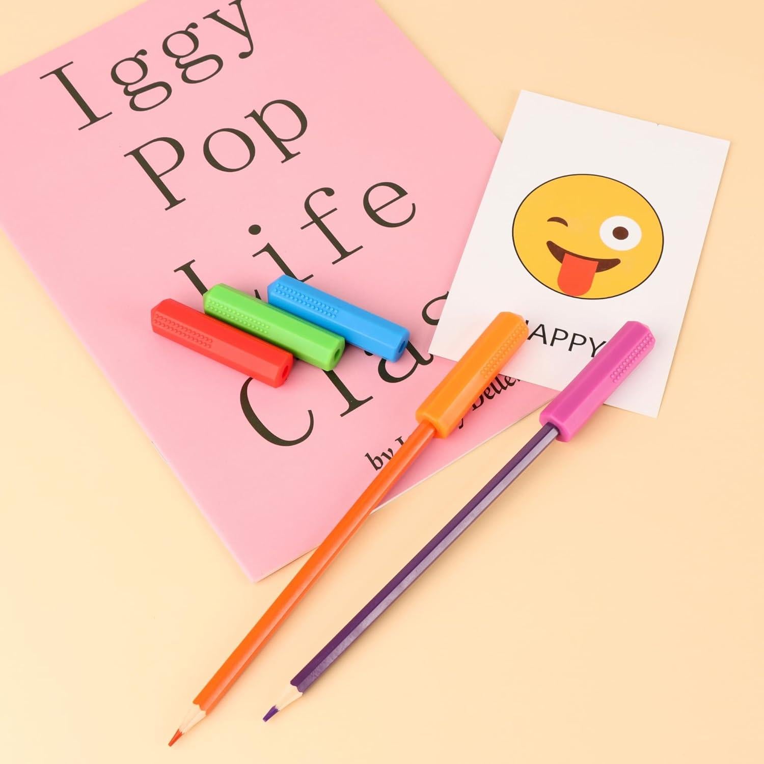 Tapa de Lápiz Masticable Sensory 100% Silicona 6 Colores