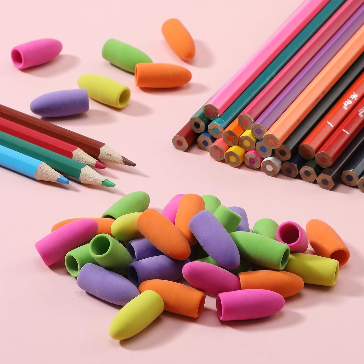 Borradores de lápiz Mr. Pen, paquete de 120 coloridos