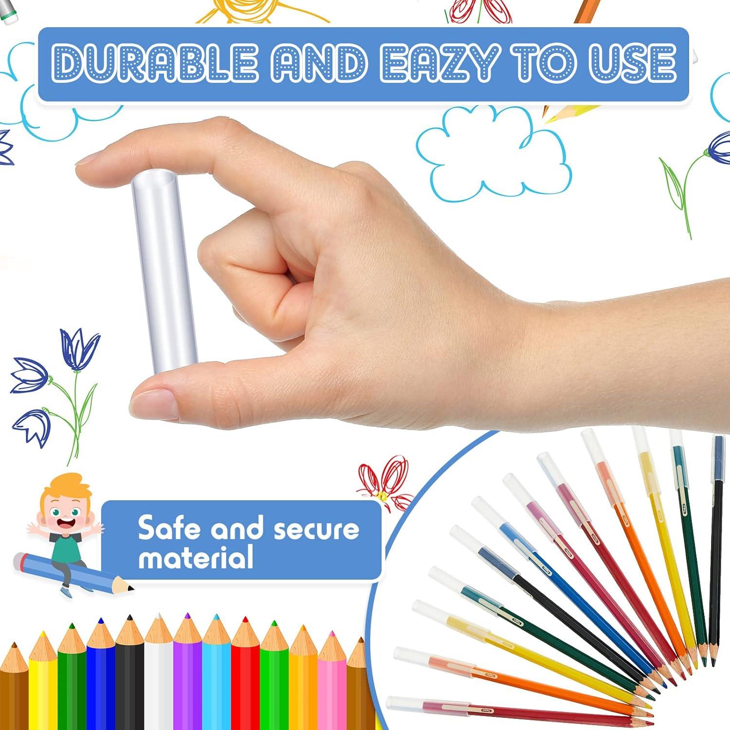 36 Tapas de Lápiz Masticables Marspark - Silicona Transparente