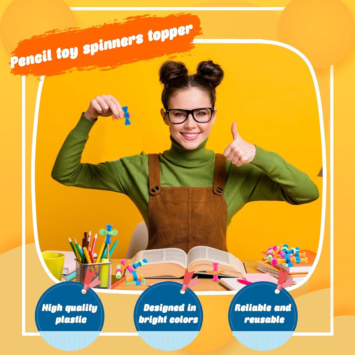 56 Tapas de Lápiz Giratorias Coloridas Hoarost - Juguetes para Niños