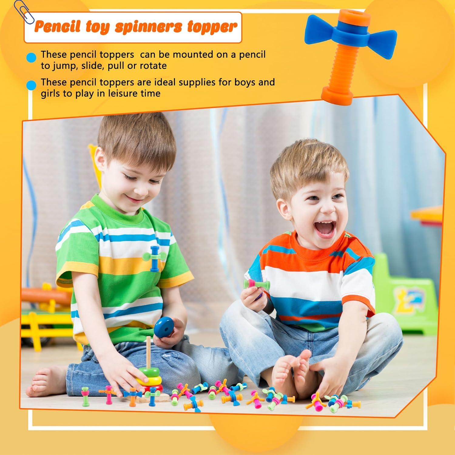 56 Tapas de Lápiz Giratorias Coloridas Hoarost - Juguetes para Niños