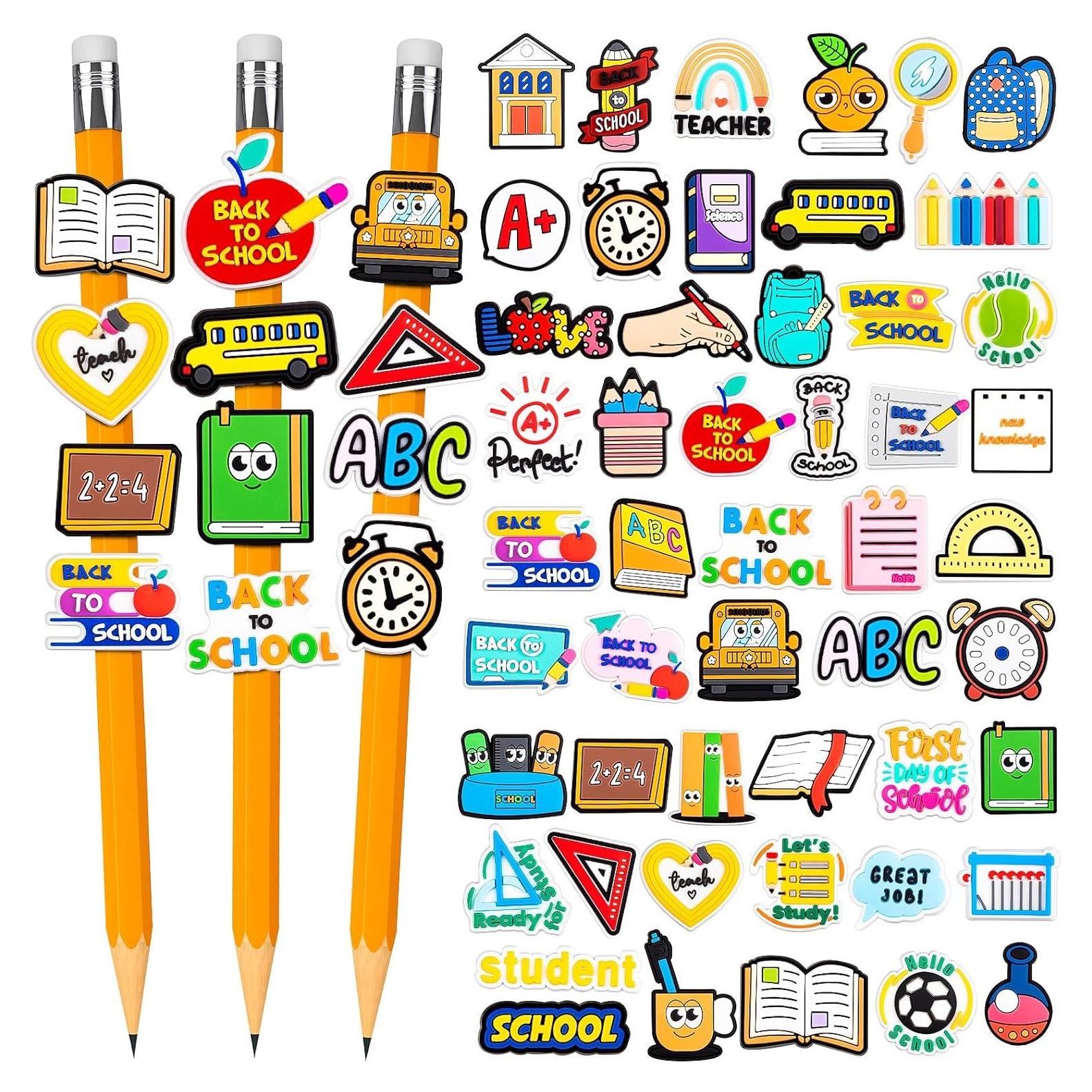 Clips de Lápiz WDAHDHP Multicolor - 50 Piezas para Escuela