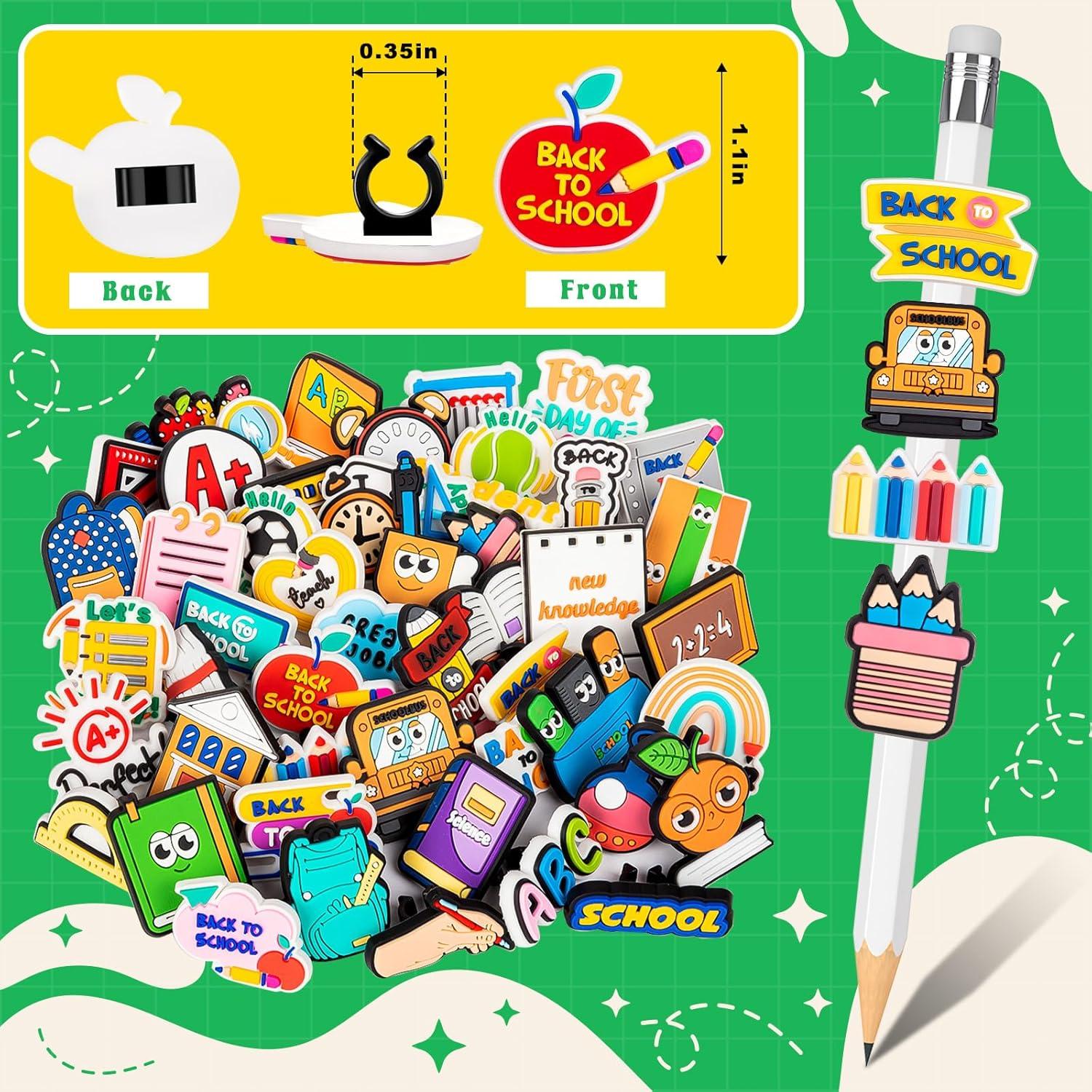 Clips de Lápiz WDAHDHP Multicolor - 50 Piezas para Escuela