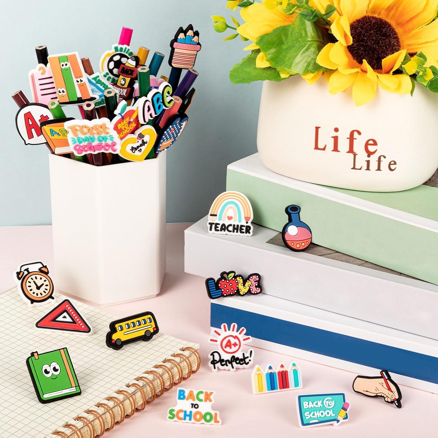 Clips de Lápiz WDAHDHP Multicolor - 50 Piezas para Escuela