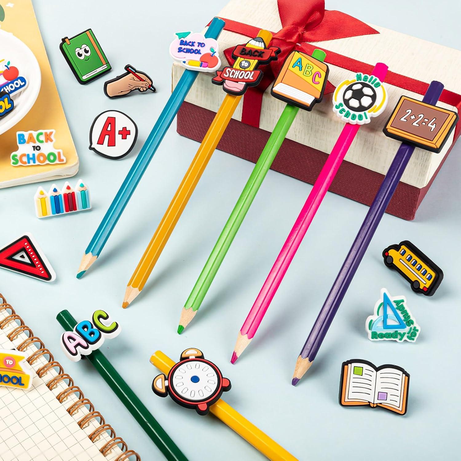 Clips de Lápiz WDAHDHP Multicolor - 50 Piezas para Escuela