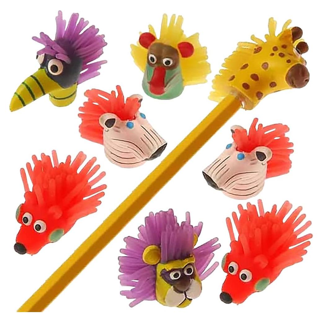 Set de 12 Adornos de Lápiz de Animales ArtCreativity