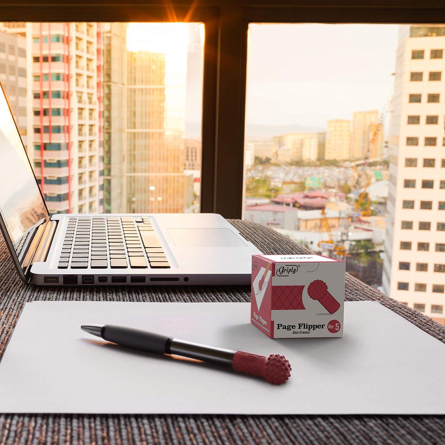 Volteador de Página de Goma Griply - 5 Piezas Reutilizables