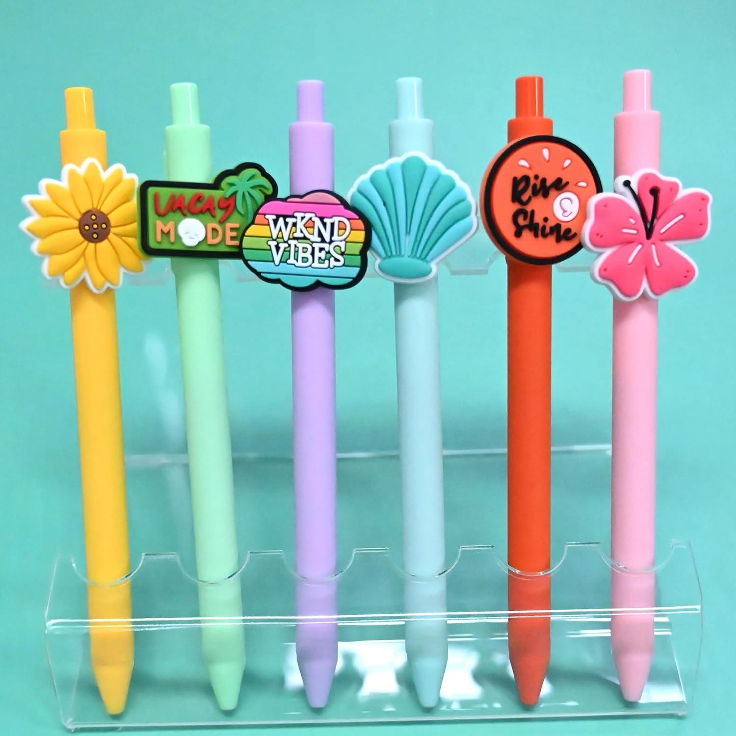 Adornos de Punta de Lápiz XHAOYEAHX 100PCS PVC Verano