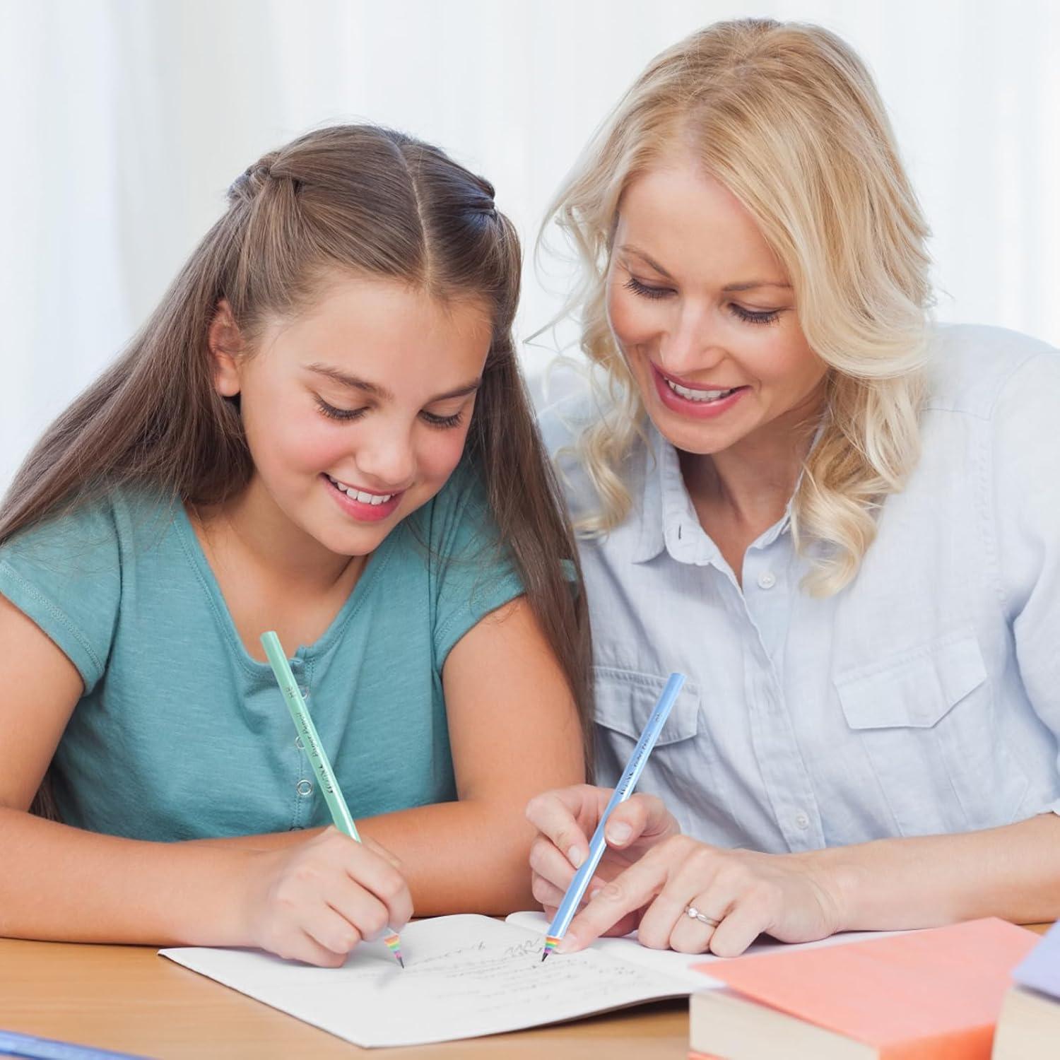 Lápices Ecológicos #2 Arcoíris ECOTREE - 12 Unidades