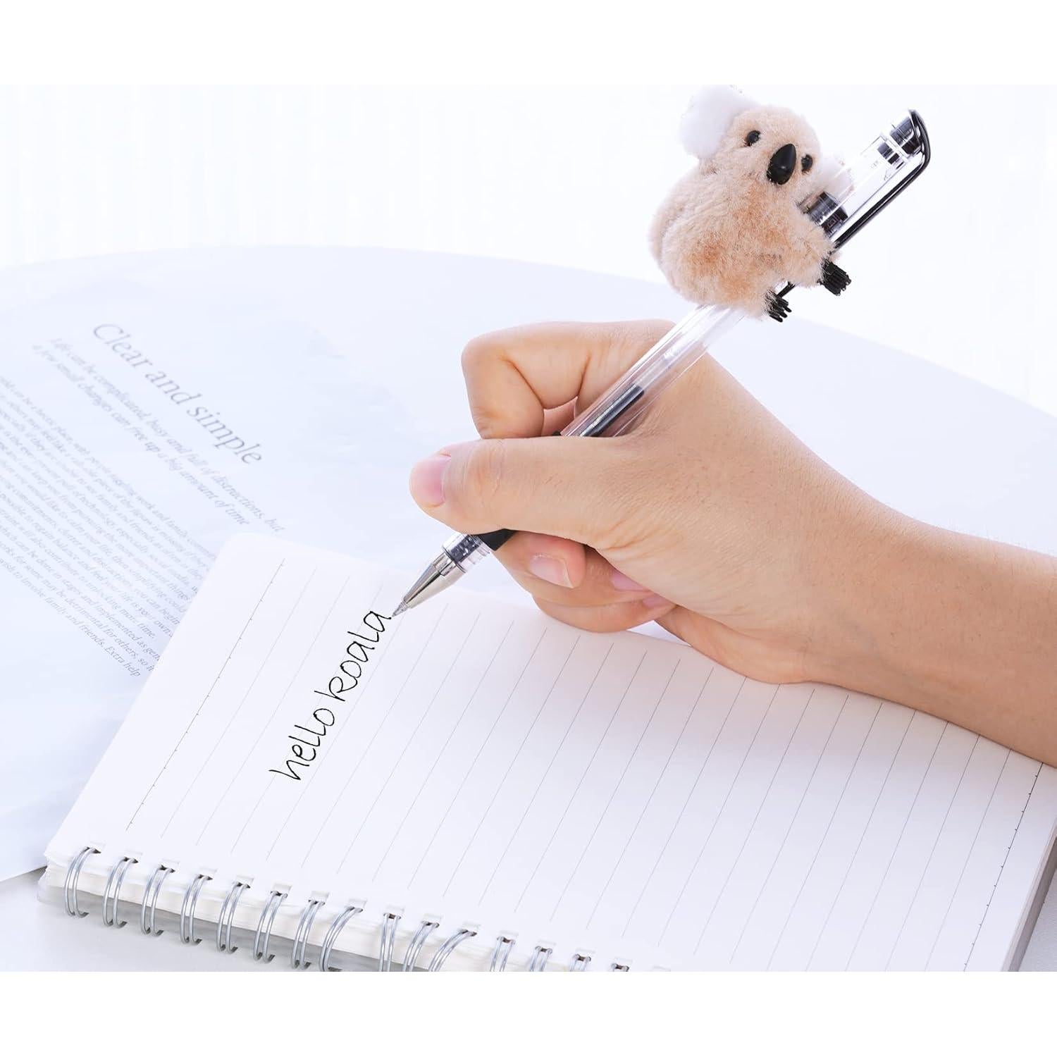 Set de 12 Clips de Koala Haakong en Gris y Caqui