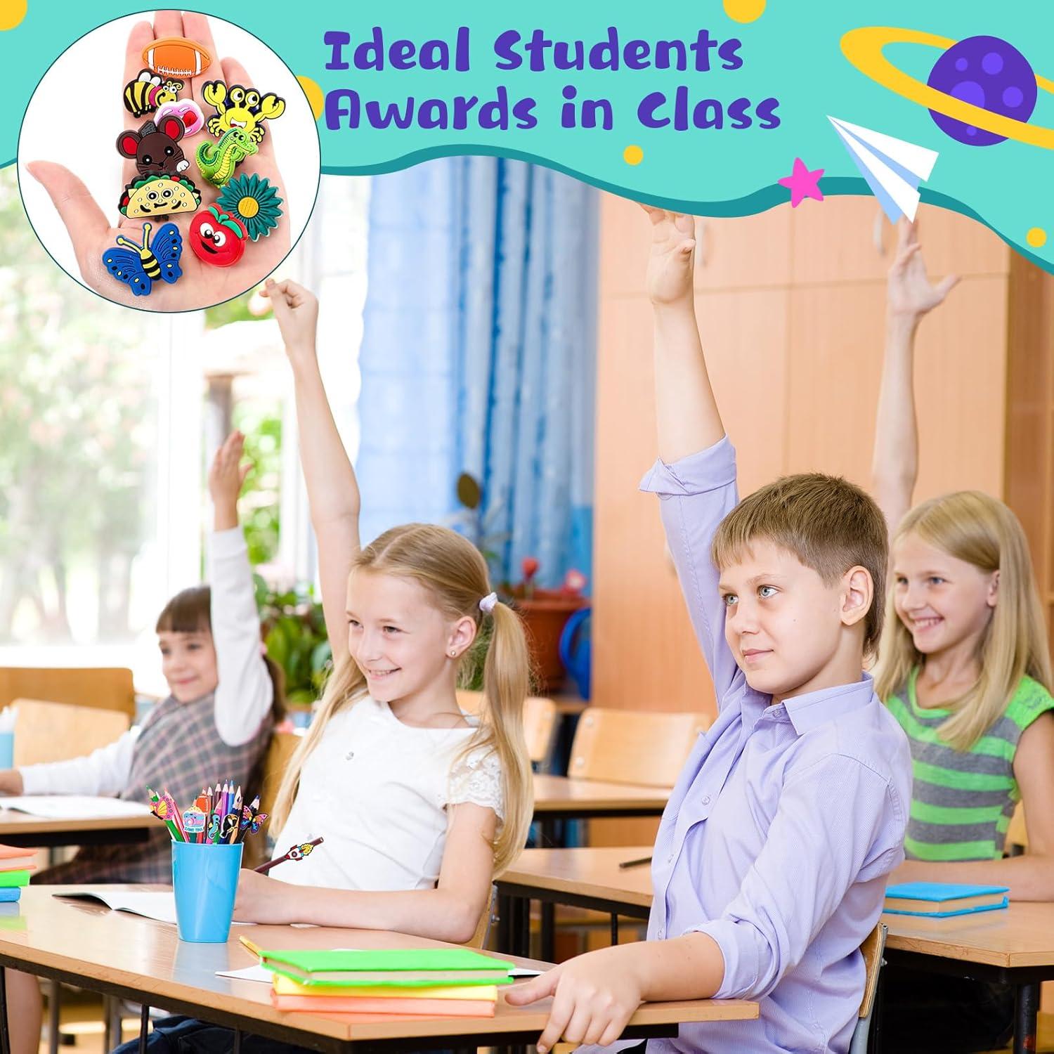 Encantos de Lápiz Seajan 120 Piezas PVC Decorativos