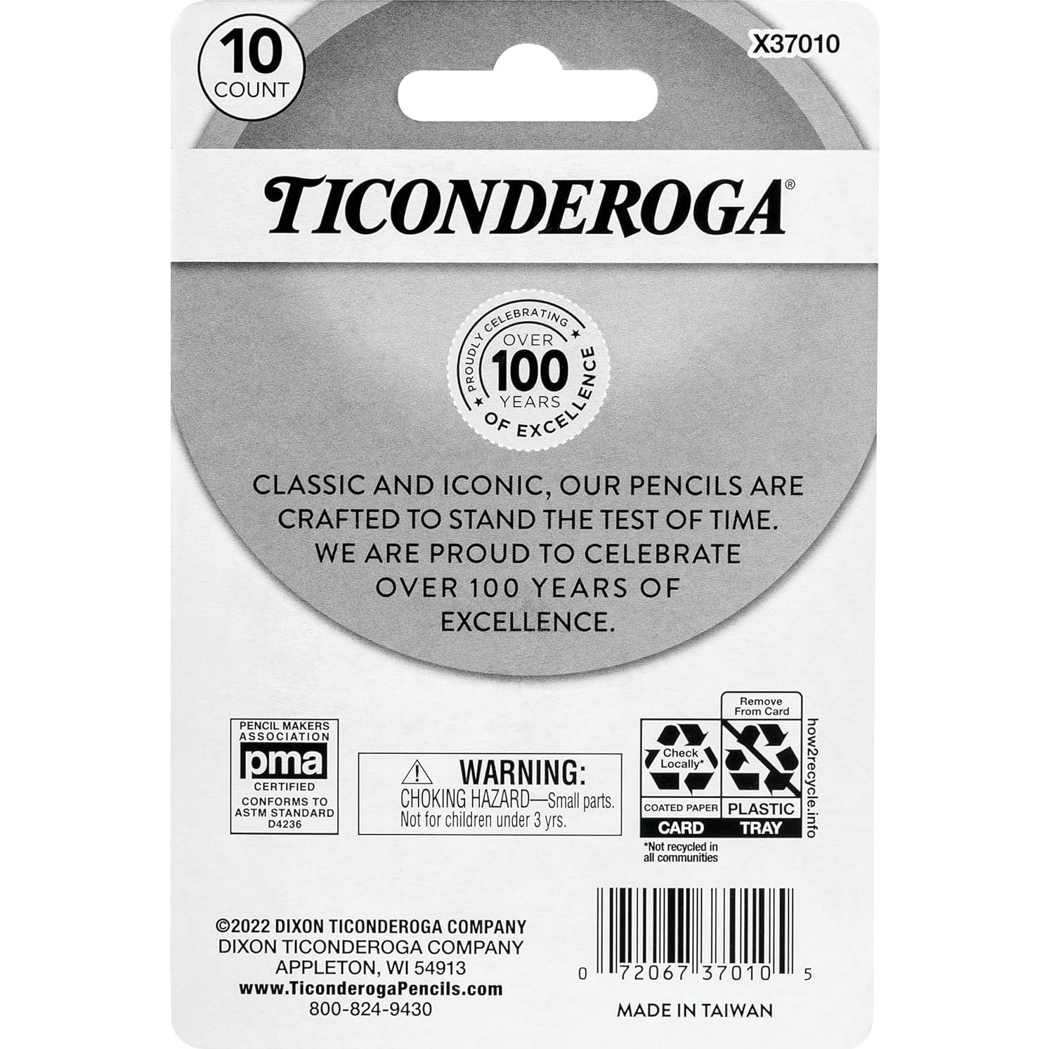 Borradores Ticonderoga pastel 10 unidades, libres de látex