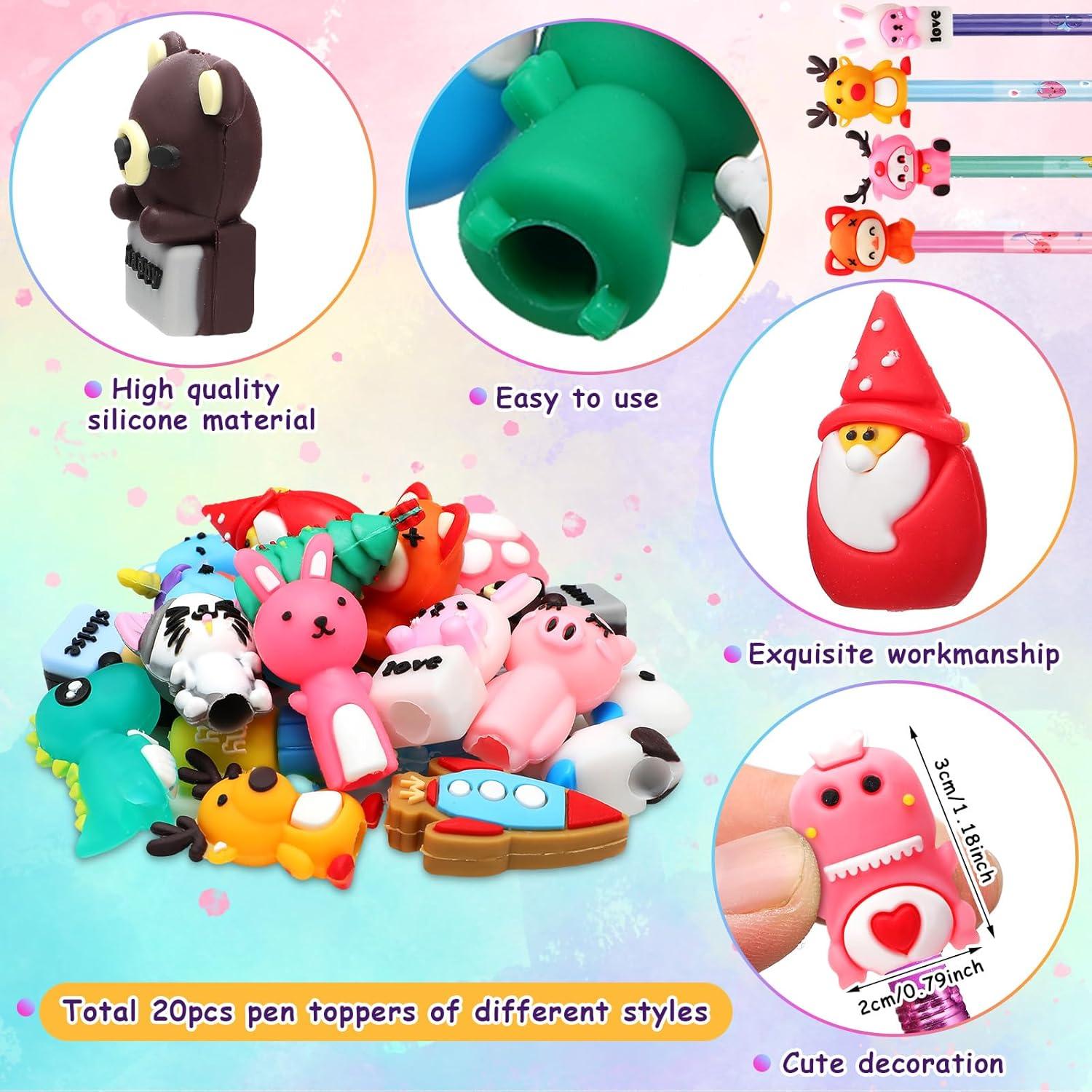 Set de 80 Piezas de Lápices y Marcadores Aromatizados Teling