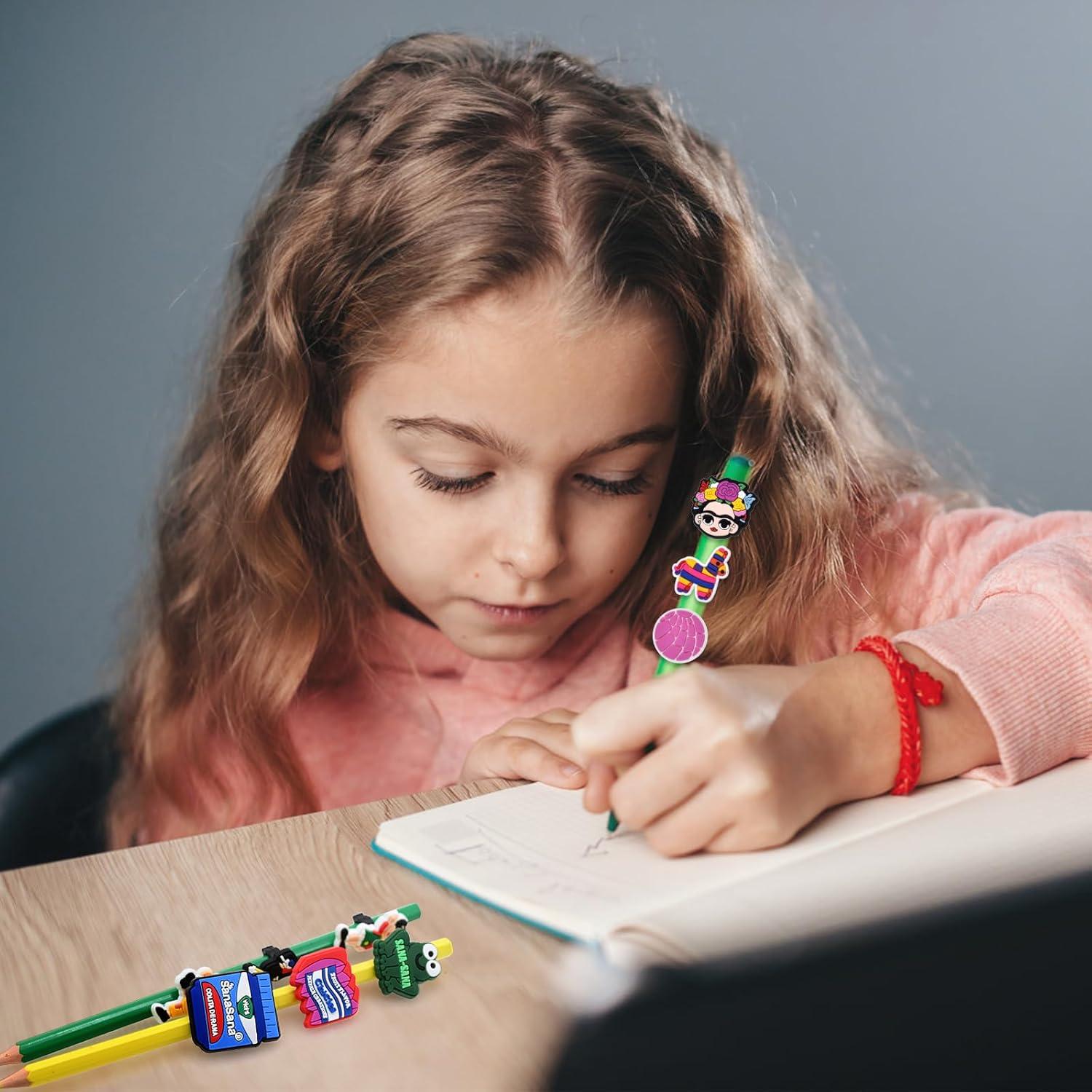 24 Adornos para Lápices Mexicanos Pabucle - Clip Decorativo