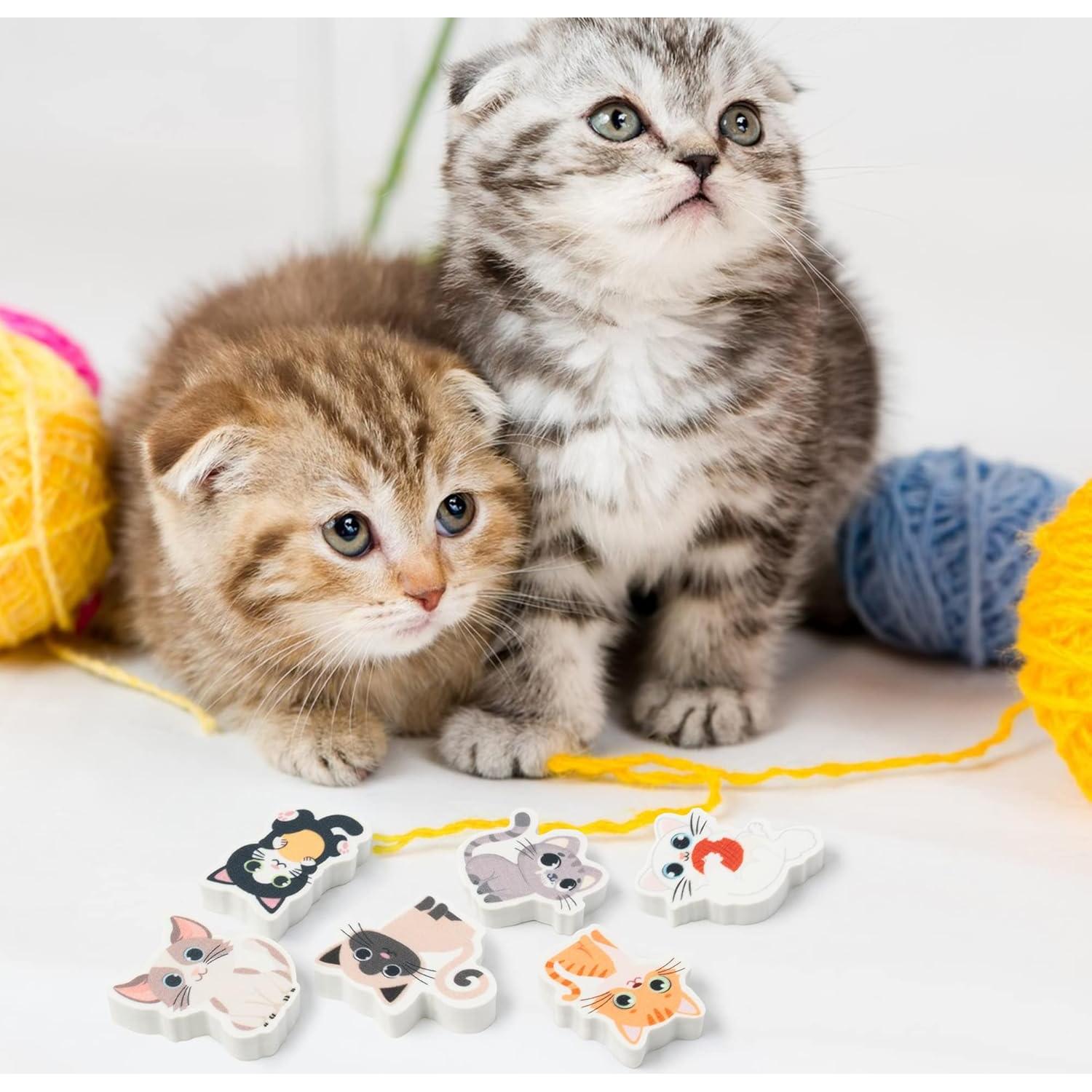 Borradores de Gato ANGOLIO 60 Pcs Multicolor para Niños