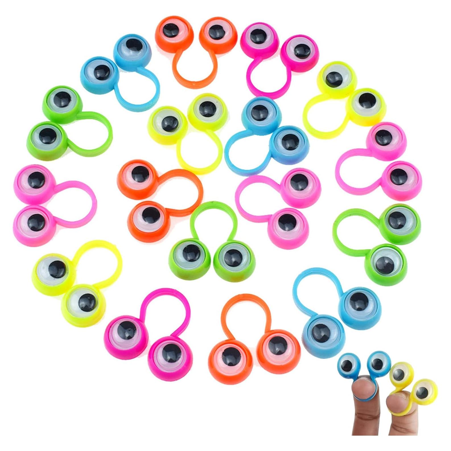 100 Títeres de Dedo con Ojos Movibles Aruytps - Juguetes Educativos