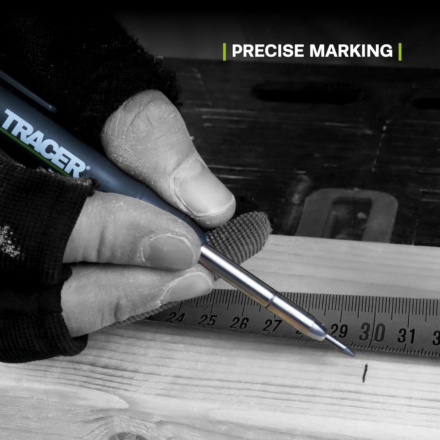 Lápiz de Carpintero Tracer Deep Hole 2B Extensible 145mm