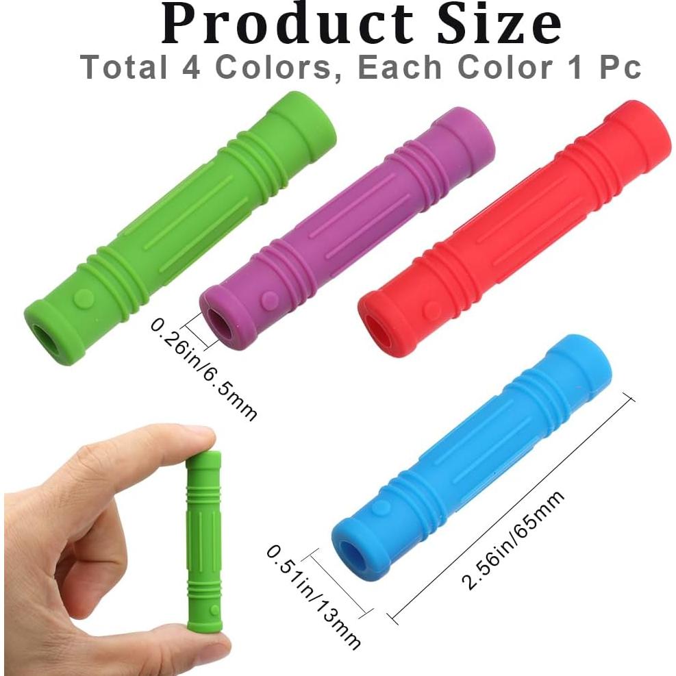 Toppers de Lápiz de Silicona GORGECRAFT 4 Colores 13mm