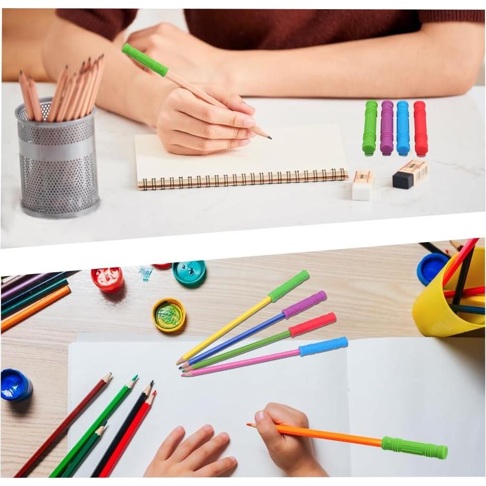 Toppers de Lápiz de Silicona GORGECRAFT 4 Colores 13mm