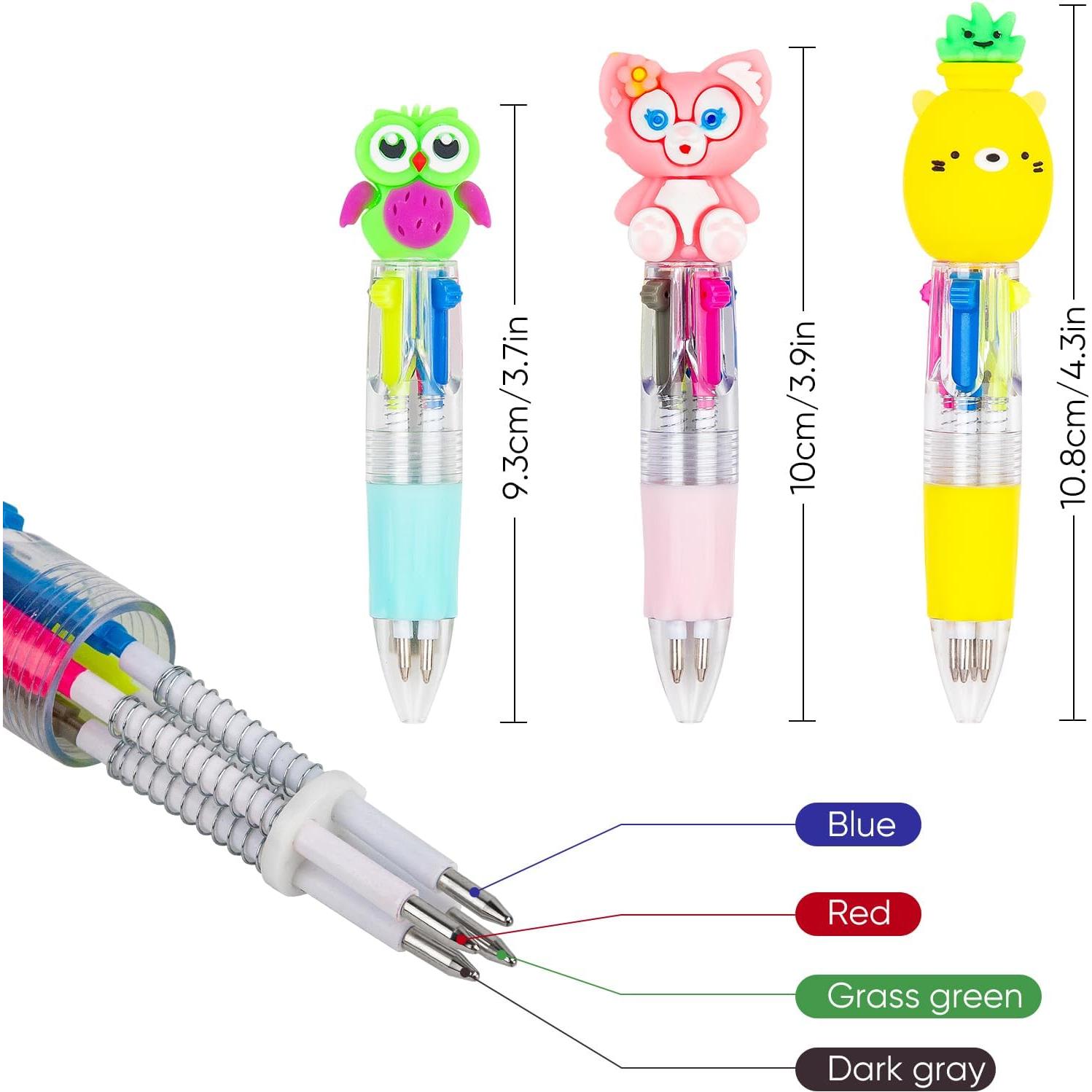 Bolígrafo Multicolor 4 en 1 HNSYYF - 24 Unidades para Niños