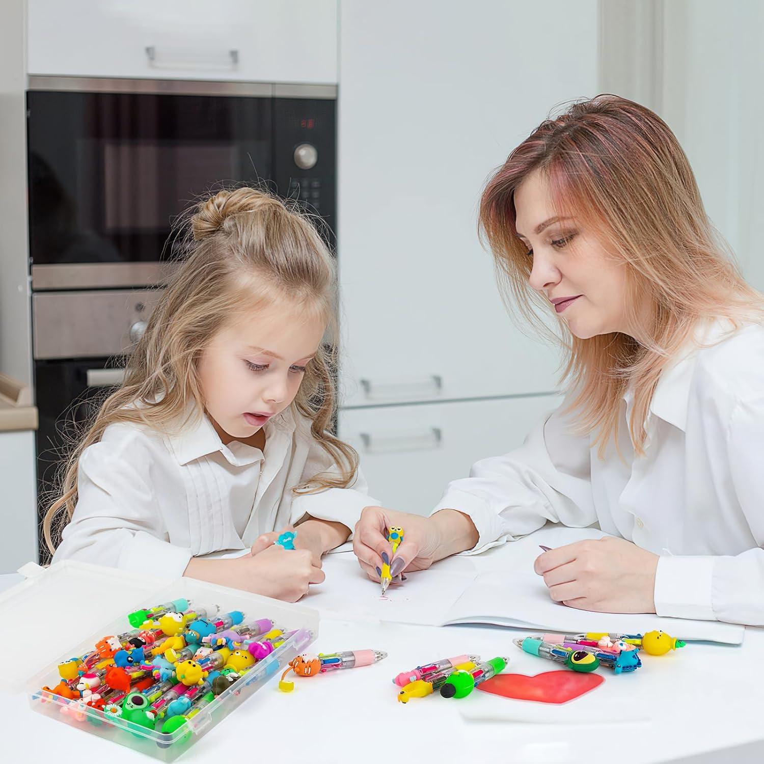 Bolígrafo Multicolor 4 en 1 HNSYYF - 24 Unidades para Niños