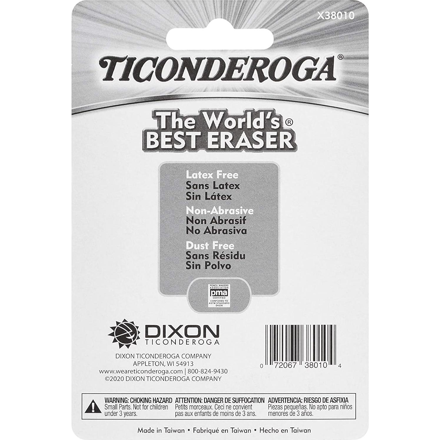 Borradores de Tapa de Lápiz Ticonderoga 10 Unidades